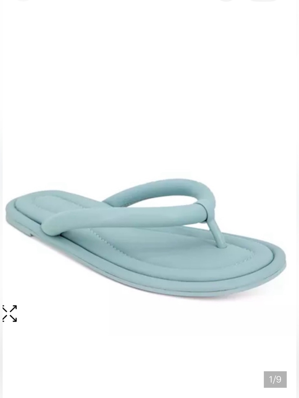 Splendid Leather Crissy Thong Sandal Aqua 6.5 Summer Beach Comfort New In Box